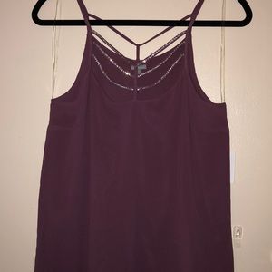 Charlotte Russe maroon tank top M